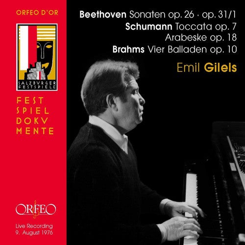 Beethoven: Sonaten Op. 26, Op. 31/1; Schumann: Toccata; Arabeske; Brahms: Vier Balladen