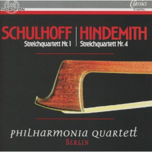 Schulhoff, E.: String Quartet No. 1 / Hindemith, P.: String