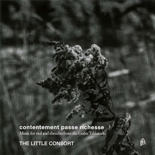 Contentement Passe Richesse: Music For Viol And Theorbo From The Goess Tablatures