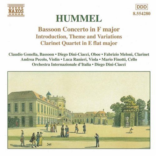 Hummel: Bassoon Concerto, Etc / Gonella, Dini-ciacci, Et Al