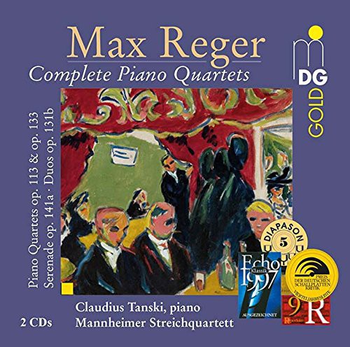 Reger: Complete Piano Quartets / Tanski,  Mannheim String Quartet