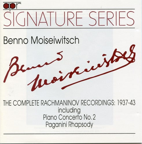 The Complete Rachmaninoff Recordings (Recorded 1937-1943) / Moiseiwitsch