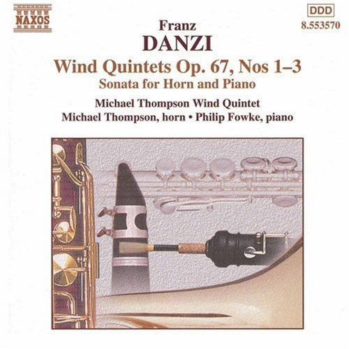 Danzi: Wind Quintets Op 67 No 1-3, Etc / Thompson, Et Al