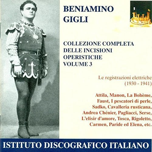 Vocal Recital: Gigli, Beniamino - VERDI, G. / MASSENET, J. /