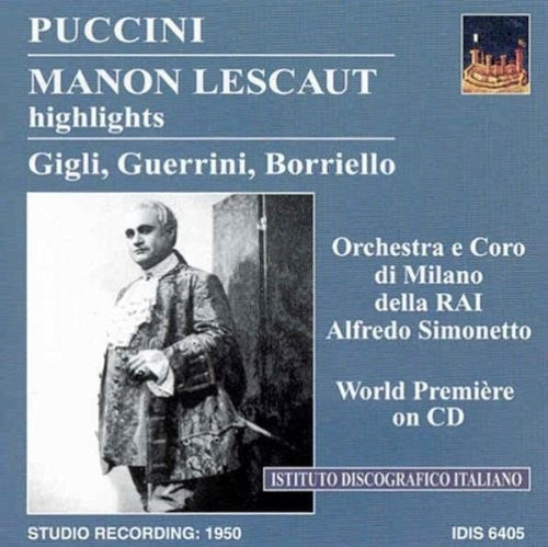 PUCCINI, G.: Manon Lescaut (Highlights) [1950]