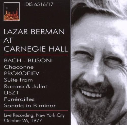 BERMAN, Lazar: Lazar Berman at Carnegie Hall (26 October 197