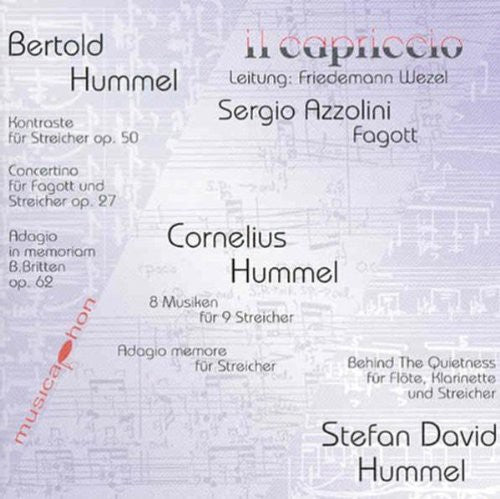 Hummel, B.: Contrasts / Concertino for Bassoon and Strings,