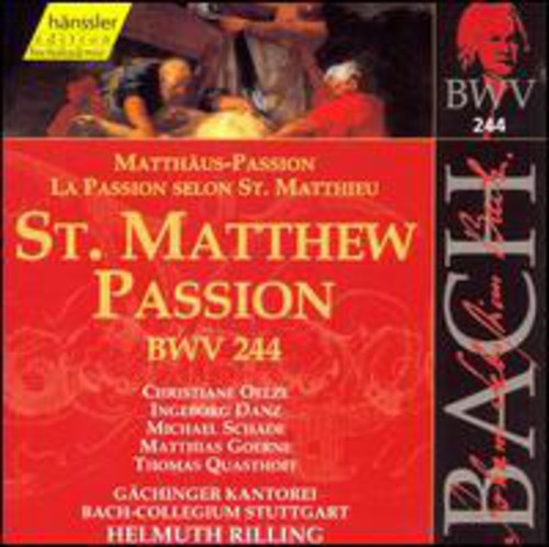 Edition Bachakademie Vol 74 - St. Matthew Passion Bwv 244