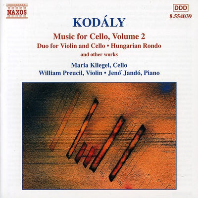 Kodály: Music For Cello Vol 2 / Kliegel, Preucil, Jandó