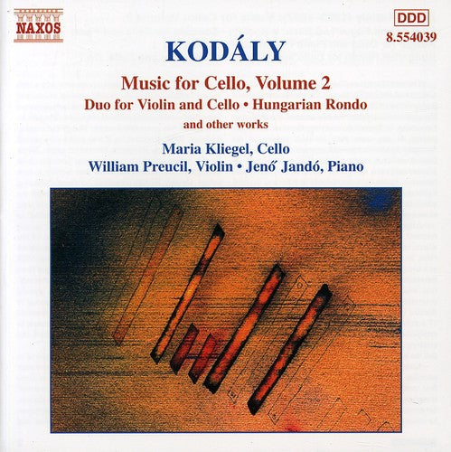 Kodály: Music For Cello Vol 2 / Kliegel, Preucil, Jandó