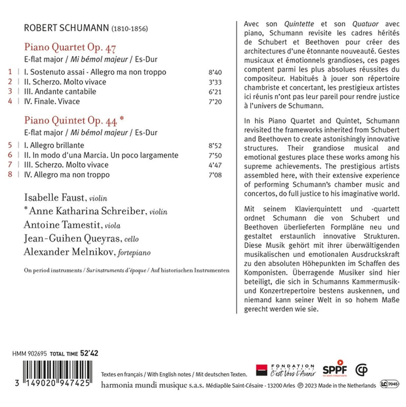 Schumann: Piano Quartet; Piano Quintet