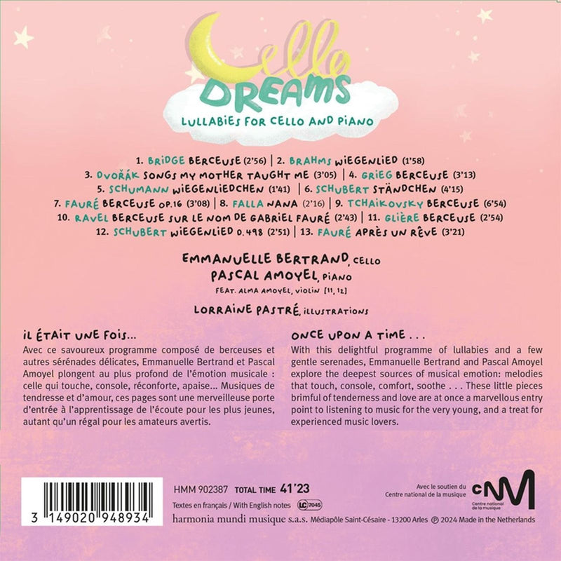 Cello Dreams - Berceuses for Cello and Piano / Bertrand, Amoyel