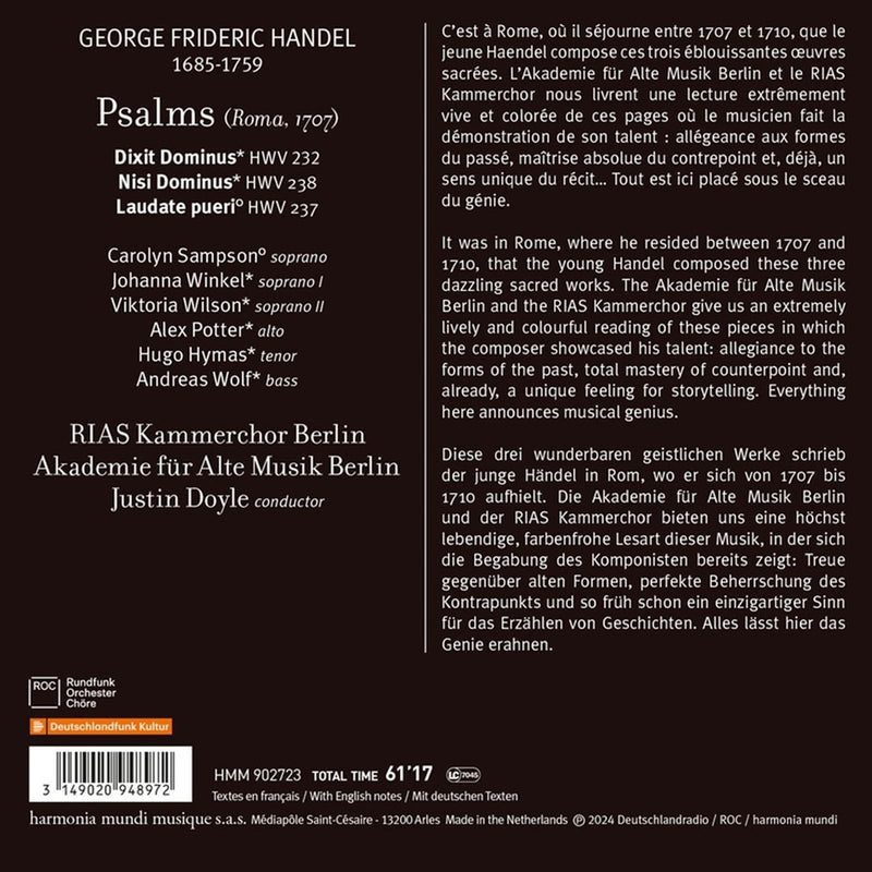 Handel: Dixit Dominus / Doyle, AAM Berlin