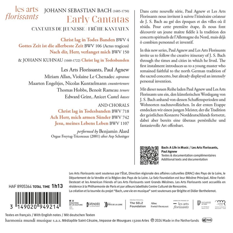 Bach: A Life in Music, Vol.1 / Agnew, Les Arts Florissants