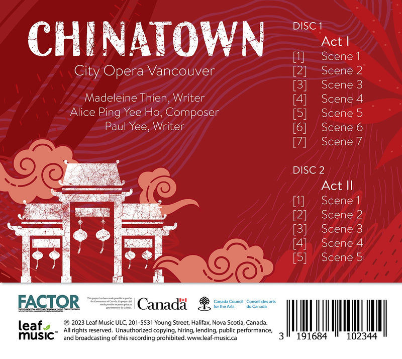 Alice Ping Yee Ho: Chinatown - A New Opera / City Opera Vancouver