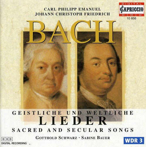 C.P.E. & J.C.F. Bach: Sacred and Secular Songs / Schwarz, Bauer