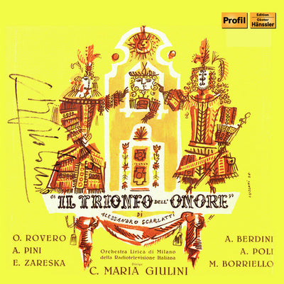 Scarlatti: Il trionfo dell'onore / Rovero, Giulini, RAI National Symphony