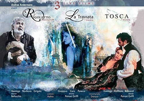 Verdi: Rigoletto & La Traviata - Puccini: Tosca / Mehta, Griffi, Orchestra Sinfonica Nizionale della RAI [Blu-ray]