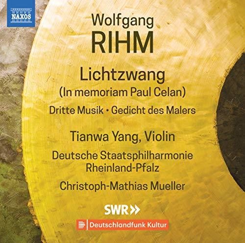 Rihm: Music for Violin & Orchestra, Vol. 1 / Tianwa Yang, Mueller, Rheinland-Pfalz State Philharmonic