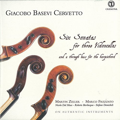 Cervetto: 6 Sonatas for 3 Violoncellos / Zeller, Frezzato