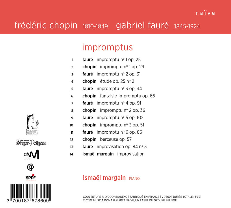 Chopin & Fauré: Impromptus / Margain