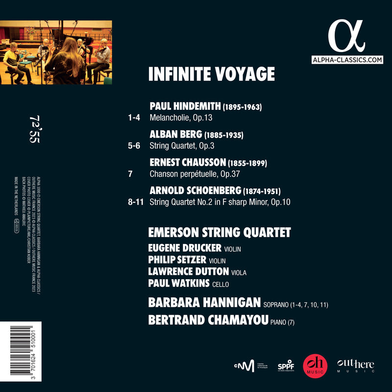 Infinite Voyage / Hannigan, Chamayou, Emerson Quartet