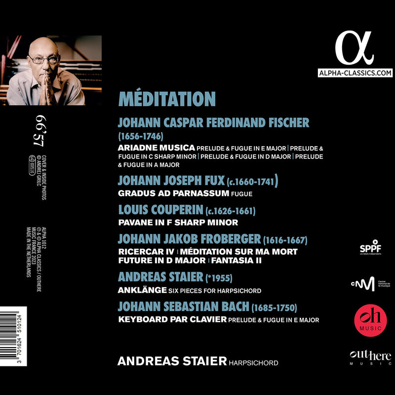 Méditation: Keyboard Works by Bach, Couperin & Others / Andreas Staier