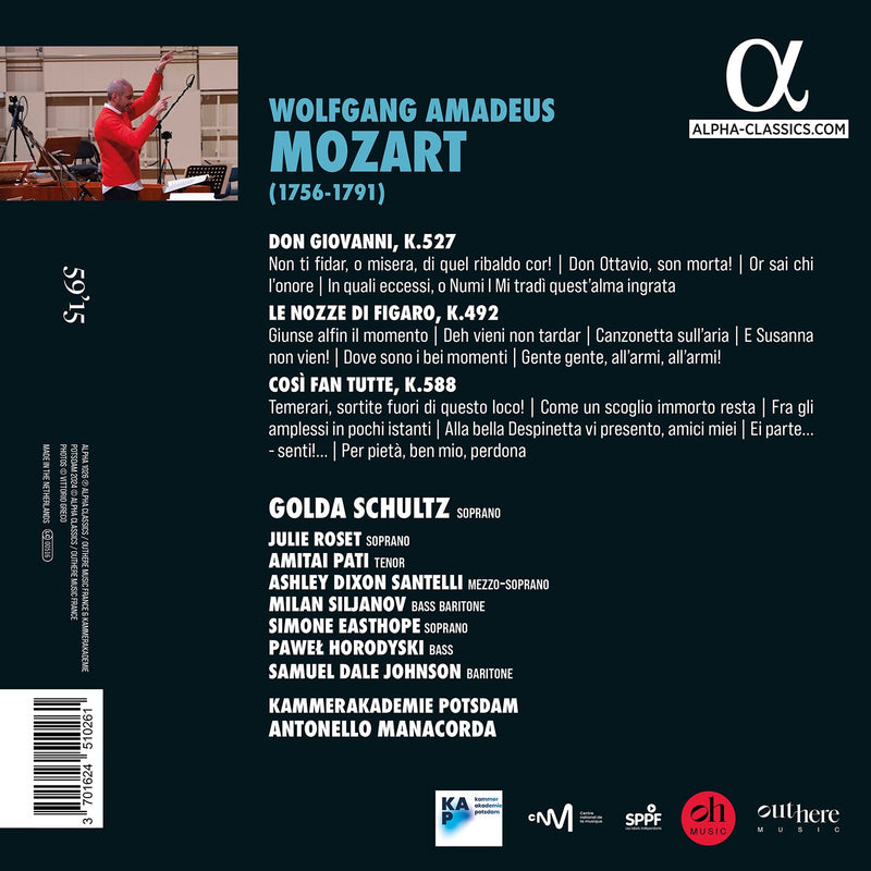Mozart, You Drive Me Crazy! / Schultz, Manacorda, Potsdam Chamber Academy