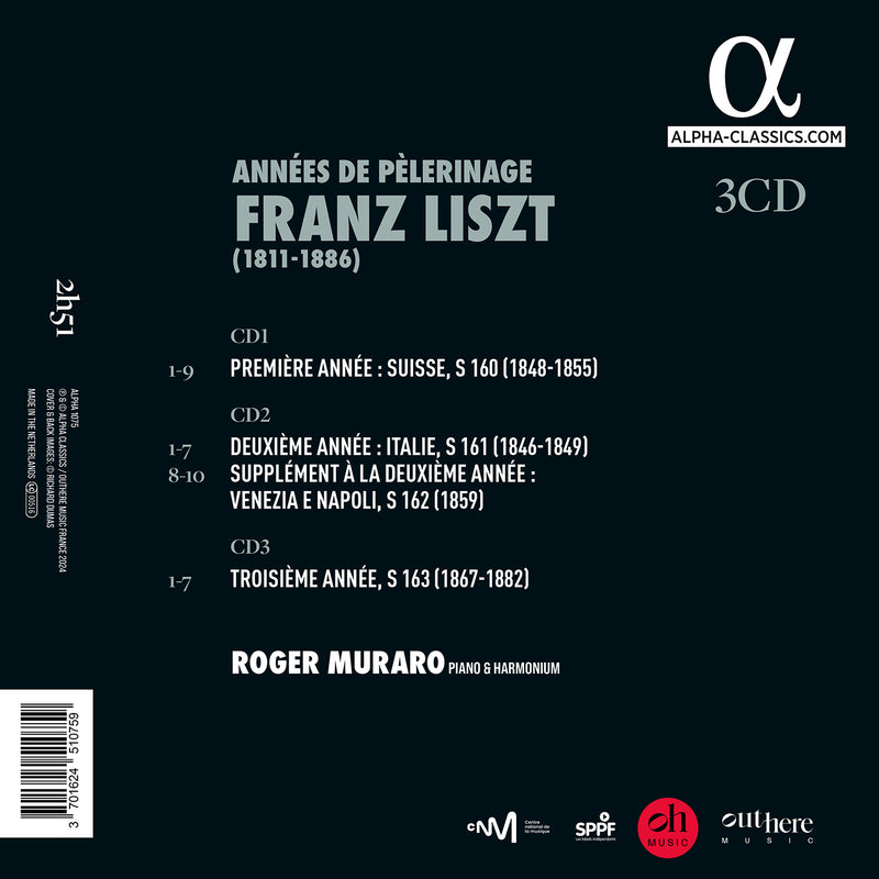 Liszt: Annees de pelerinage / Muraro