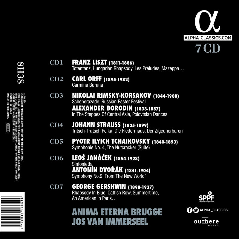 Orff, Gershwin, Liszt: Anima Eterna / Immerseel, Anima Eterna