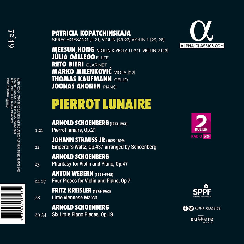 Schoenberg: Pierrot Lunaire / Patricia Kopatchinskaja