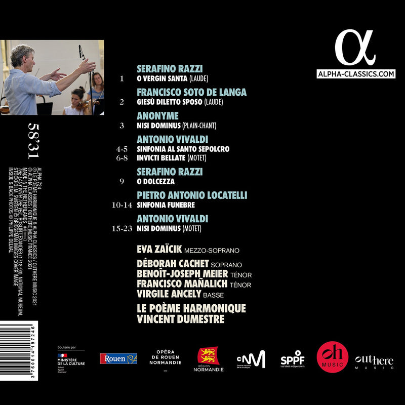 Locatelli, Razzi & Vivaldi: Nisi Dominus / Zaïcik, Dumestre, Le poème harmonique