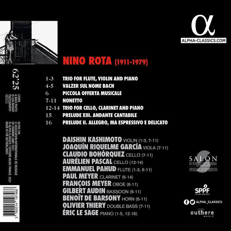 Rota: Chamber Music / Le Sage, Pahud, Meyer, Kashimoto, Pascal