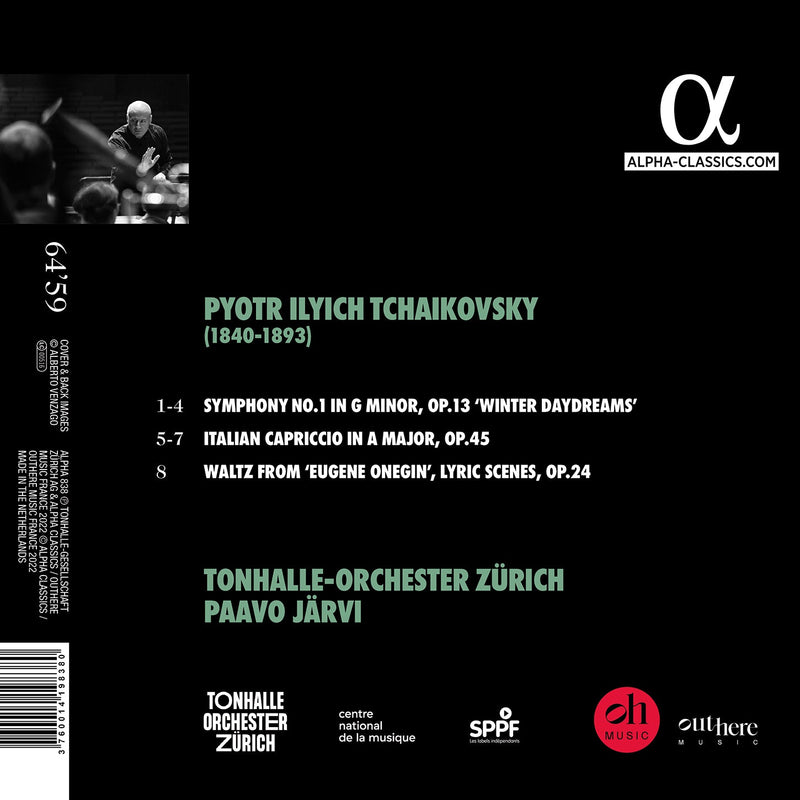 Tchaikovsky: Symphony No. 1 & Italian Capriccio / Järvi, Zurich Tonhalle Orchestra