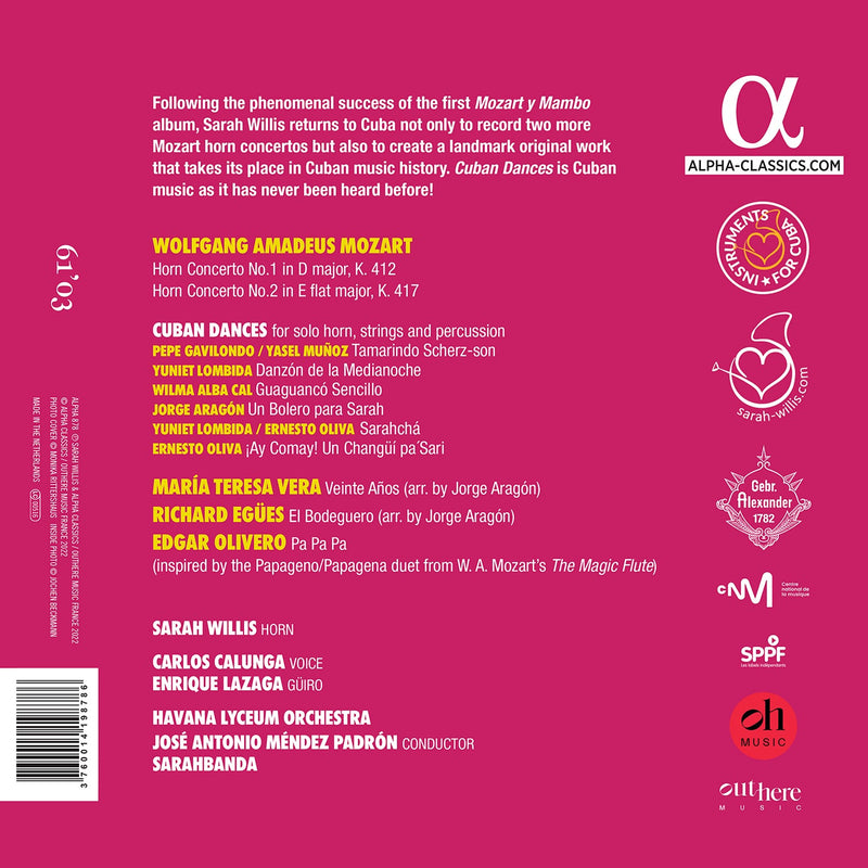Mozart y Mambo, Vol. 2: Cuban Dances / Willis, Padrón, Havana Lyceum Orchestra