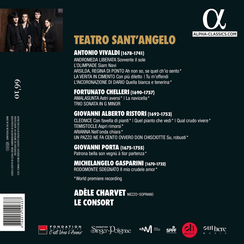 Vivaldi, Chelleri & Ristori: Teatro Sant'Angelo / Charvet, Le Consort