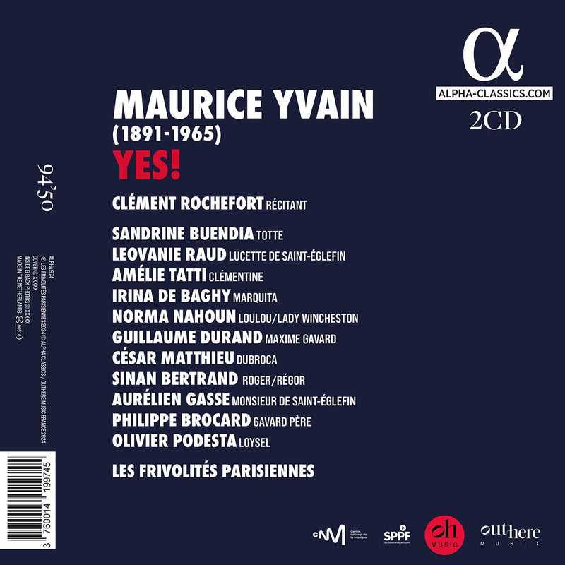Yvain: Yes! / Les Frivolités Parisiennes