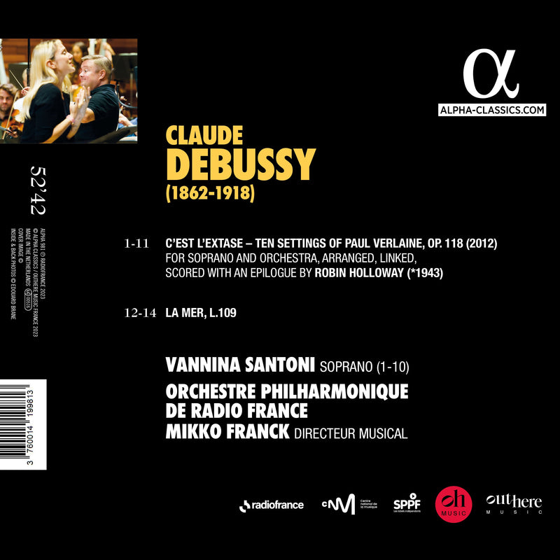 Debussy: C'est l'extase, La mer / Franck, Radio France Philharmonic