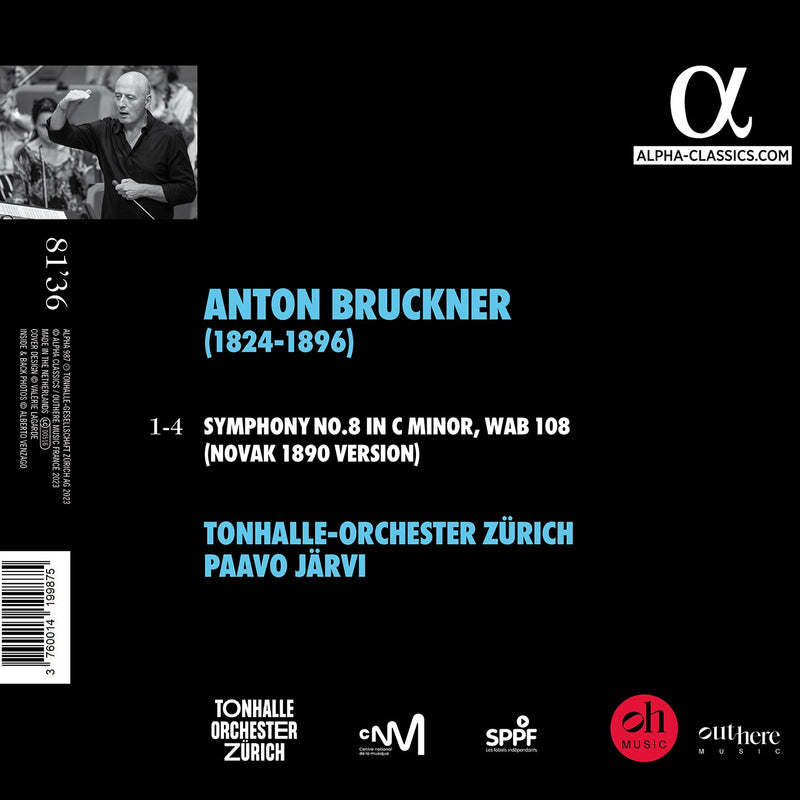 Bruckner: Symphony No. 8 / Järvi, Tonhalle-Orchester Zürich