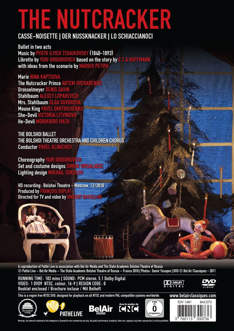 Tchaikovsky: The Nutcracker / Kaptsova, Ovcharenko, Bolshoi Ballet