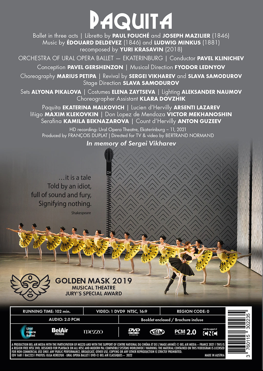 Deldevez, Krasavin & Minkus: Paquita / Ural Opera Ballet