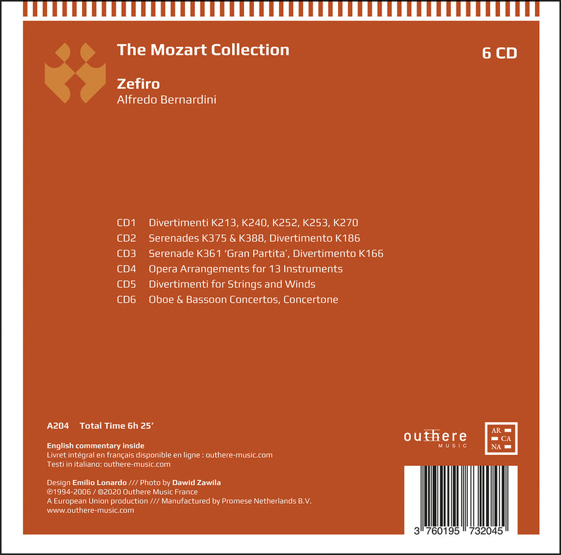 The Mozart Collection / Bernardini, Zefiro