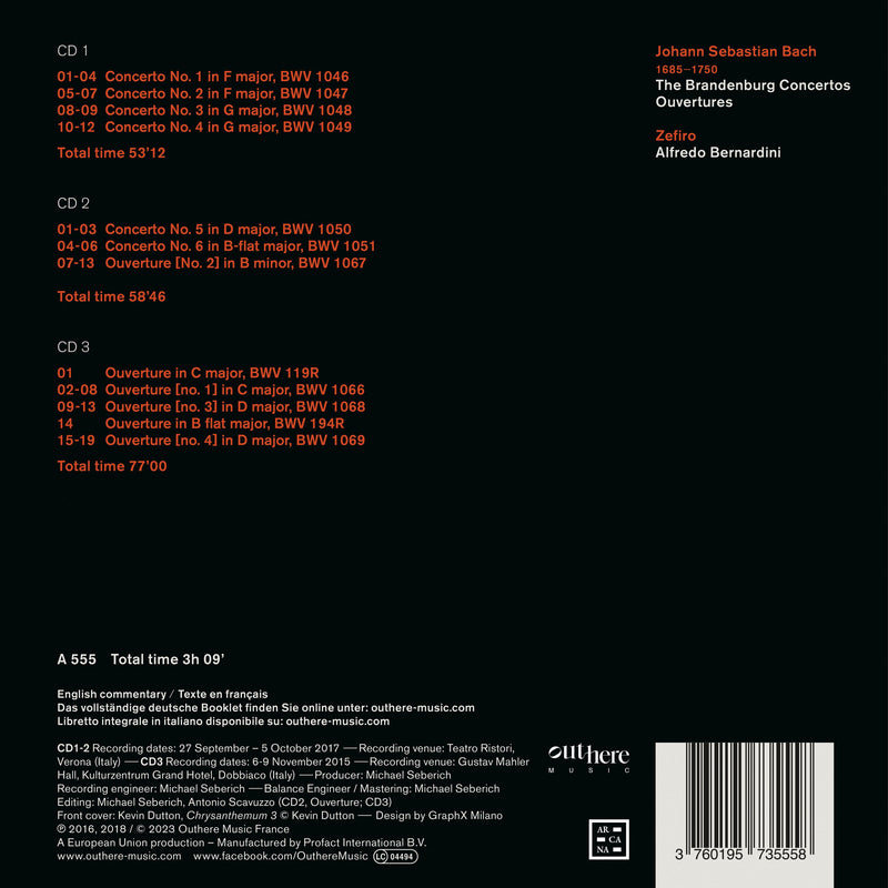 Bach: The Brandenburg Concertos & Ouvertures / Bernardini, Zefiro