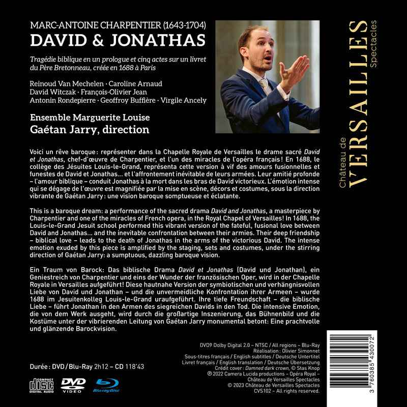 M.A. Charpentier: David & Jonathas / Mechelen, Arnaud, Jarry, Ensemble Marguerite Louise