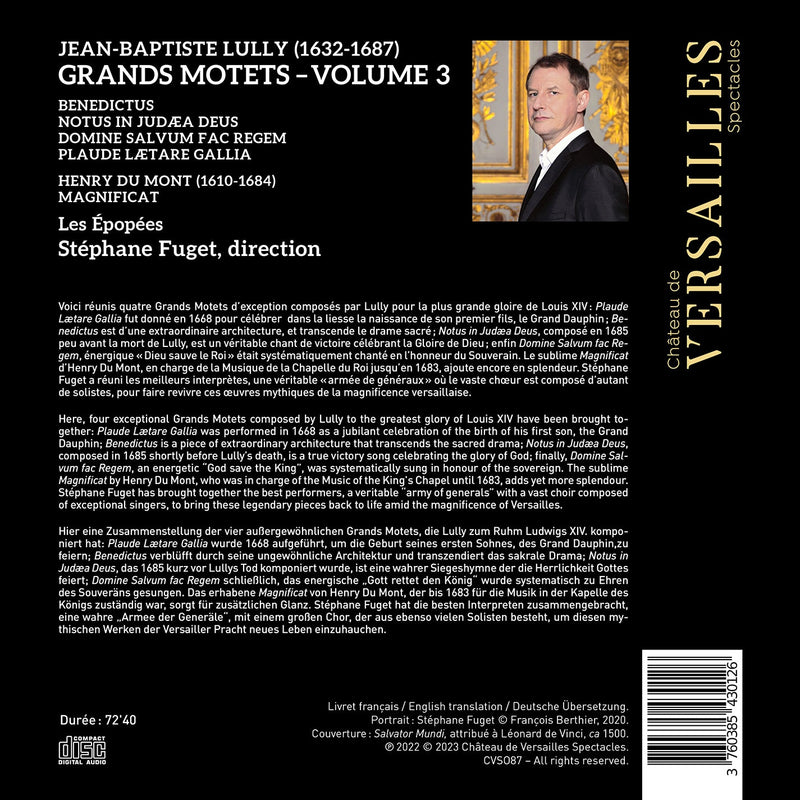 Lully: Benedictus / Fuget, Les Épopées