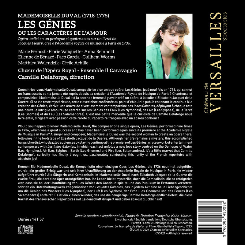 Duval: Les Genies ou les Caracteres de l'Amour / Ensemble Il Caravaggio