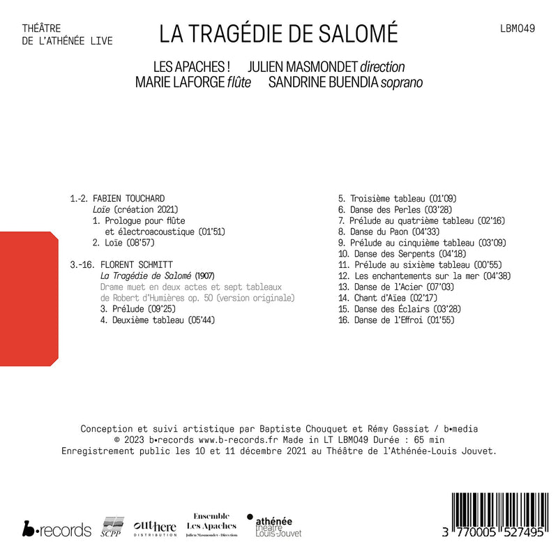 Schmitt & Touchard: La Tragédie de Salome / Masmondet, Les Apaches