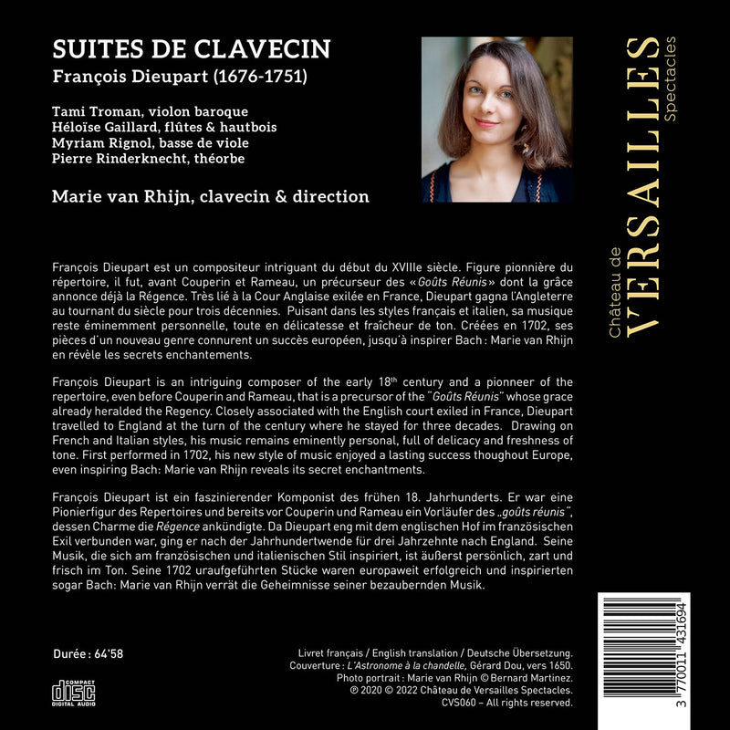 Dieupart: Suites de Clavecin / Rhijin