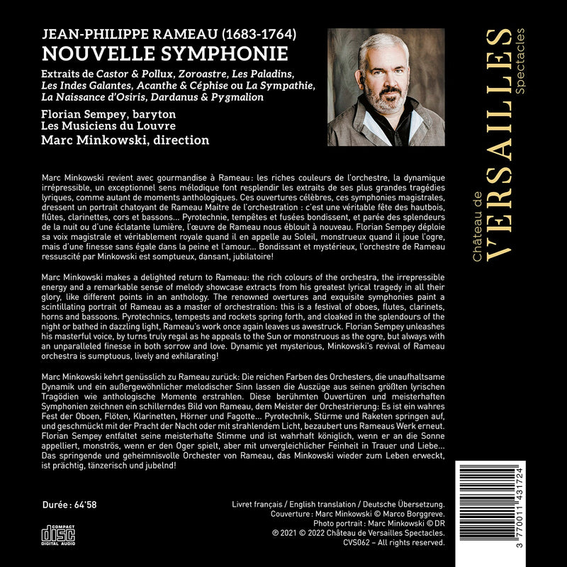 Rameau: Nouvelle Symphonie / Minkowski, Les Musiciens du Louvre