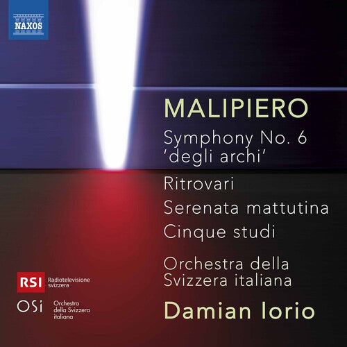 Malipiero: Symphony No. 6 & Other Works / Iorio, Svizzera Italiana Orchestra